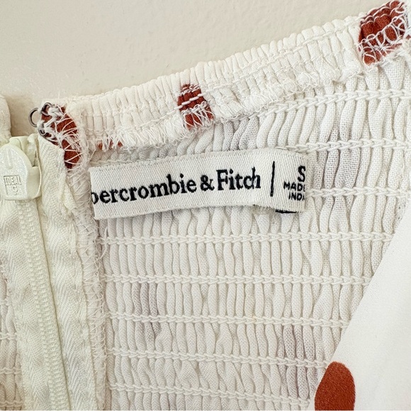 Abercrombie & Fitch Flutter Sleeve Keyhole
Mini Dress Polka Dot Brown Ivory S - Picture 8 of 15